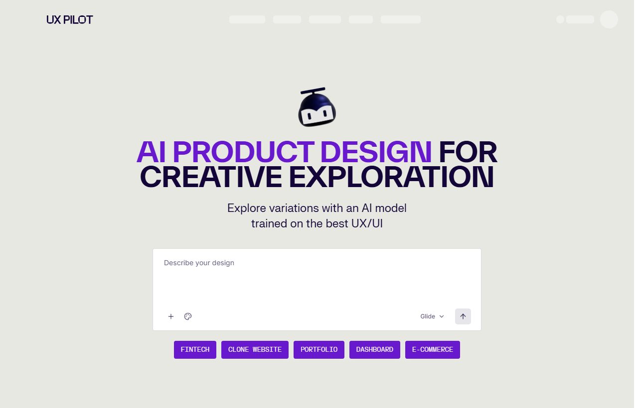 UX Pilot website