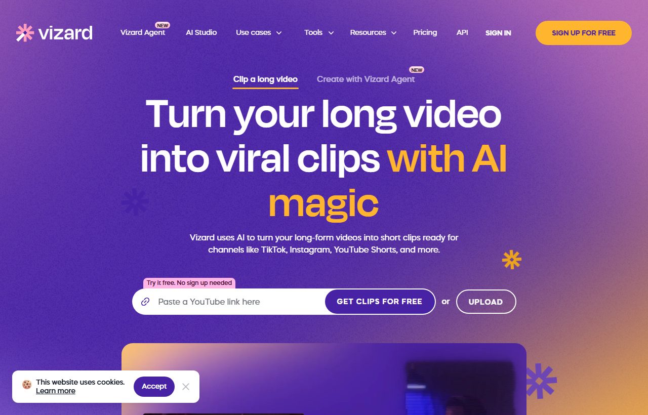 Vizard AI preview