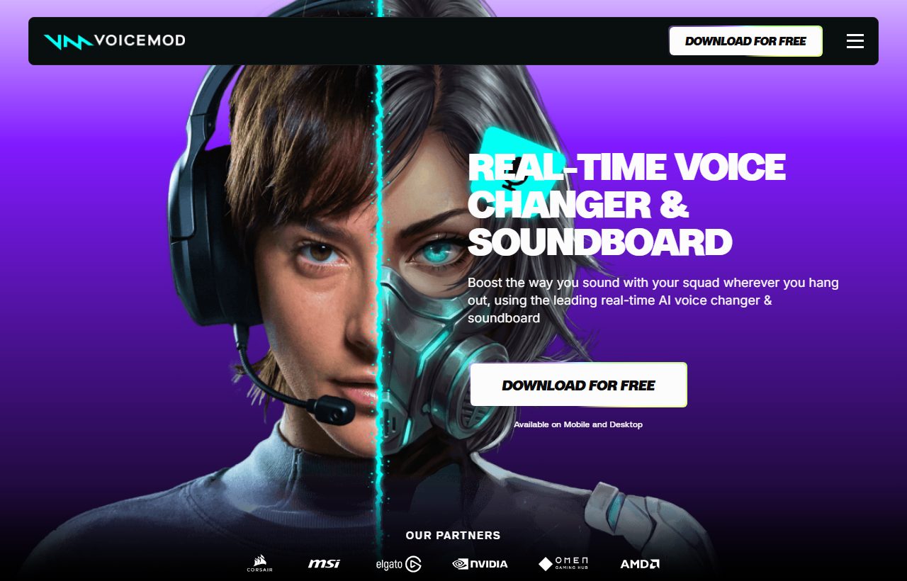 Voicemod website