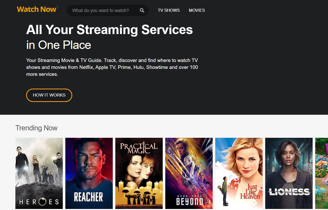 WatchNow AI website
