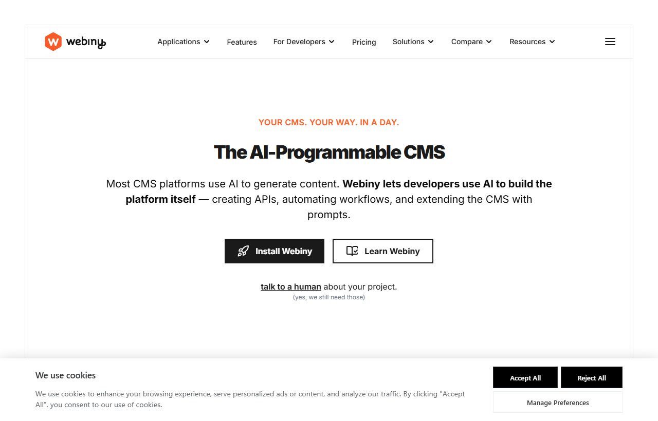 Webiny website