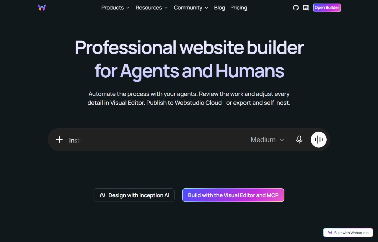 Webstudio website