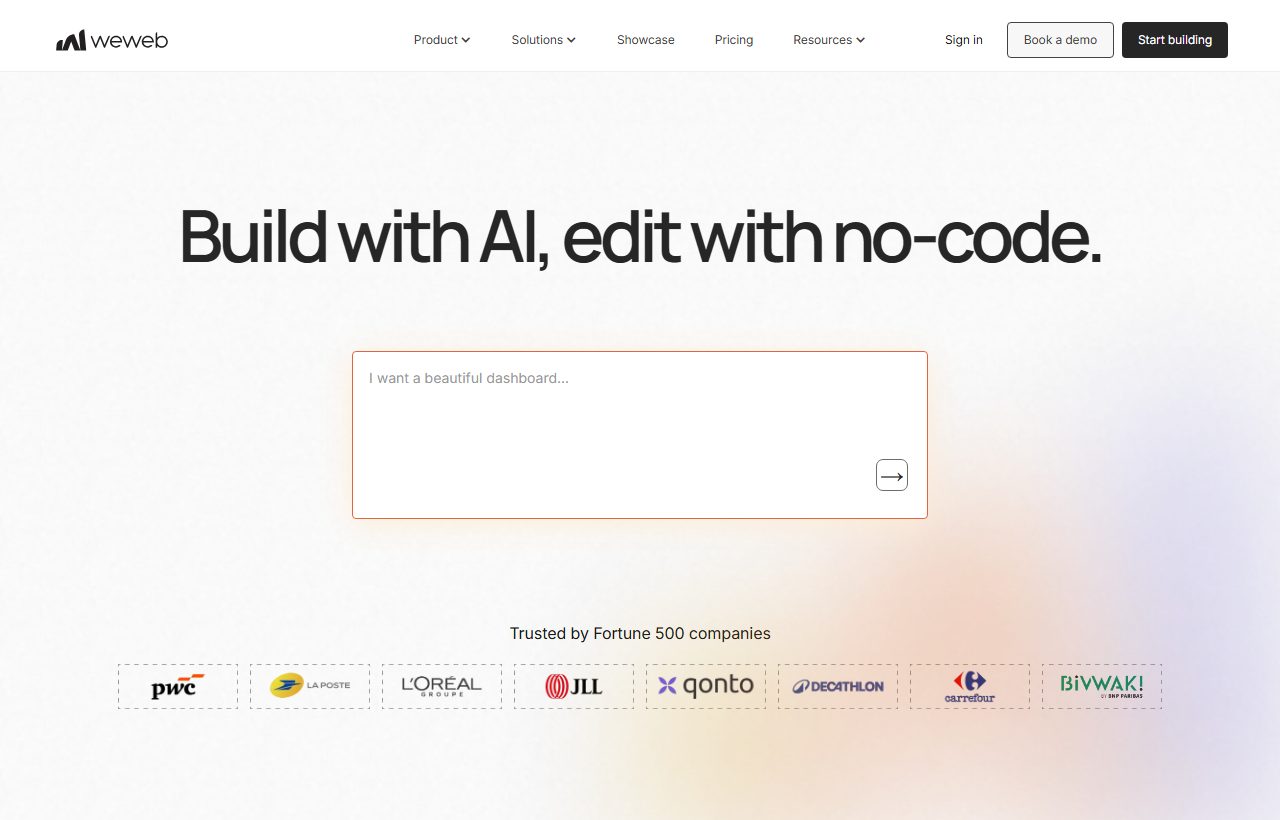 WeWeb website