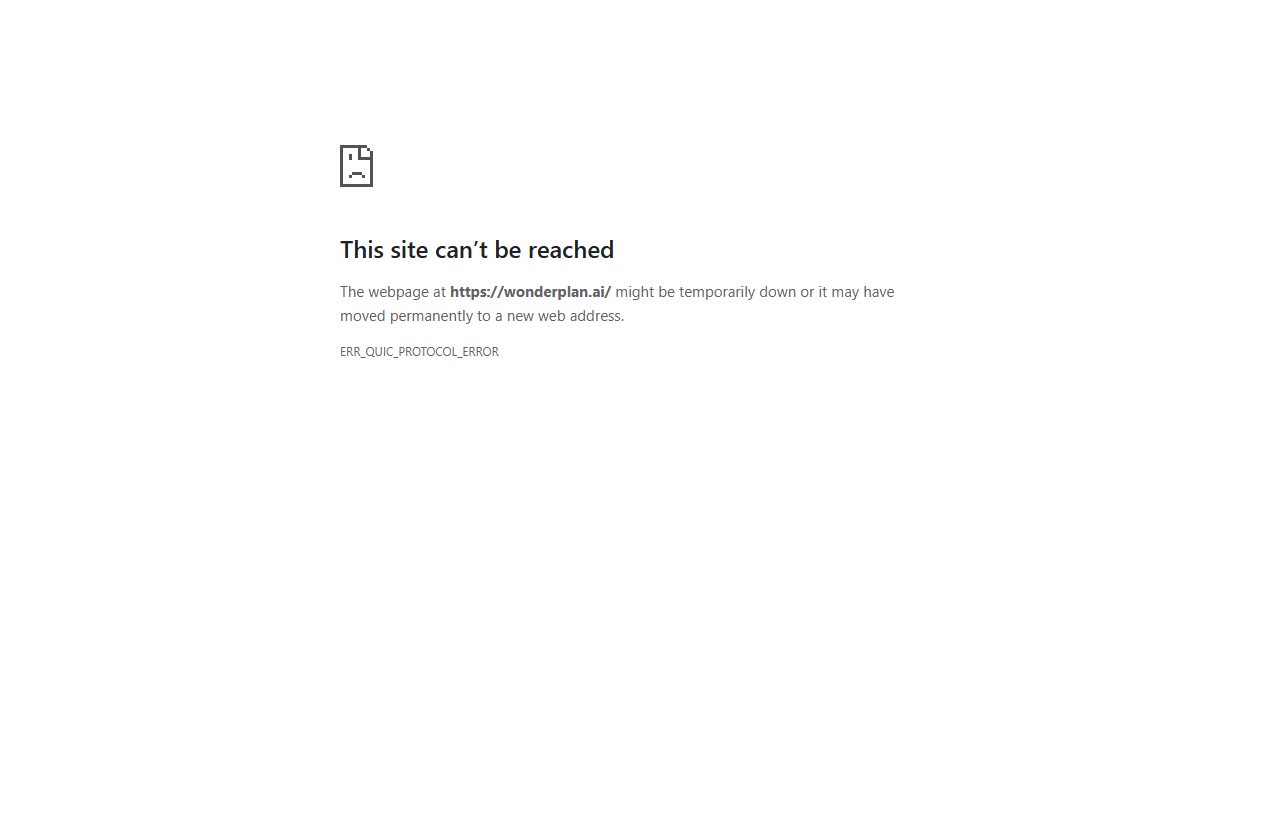 Wonderplan website