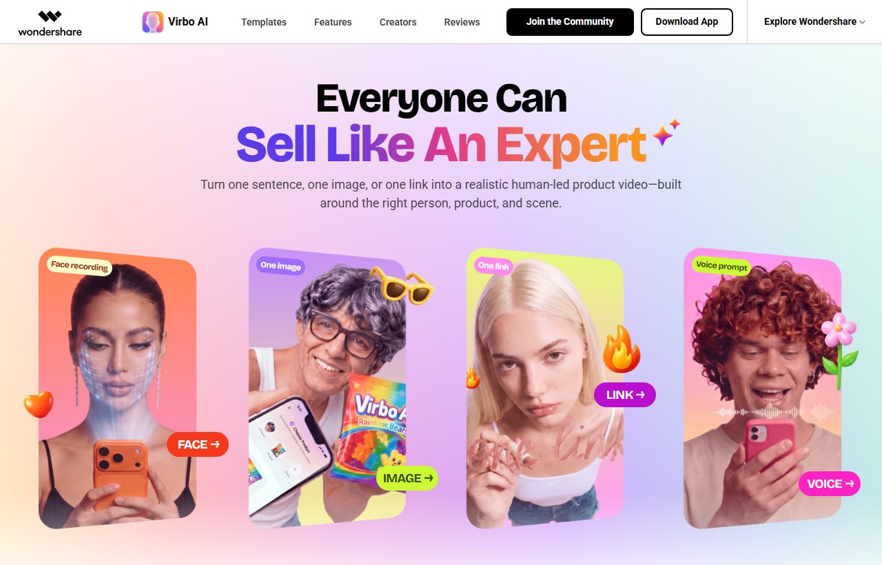 Wondershare Virbo preview