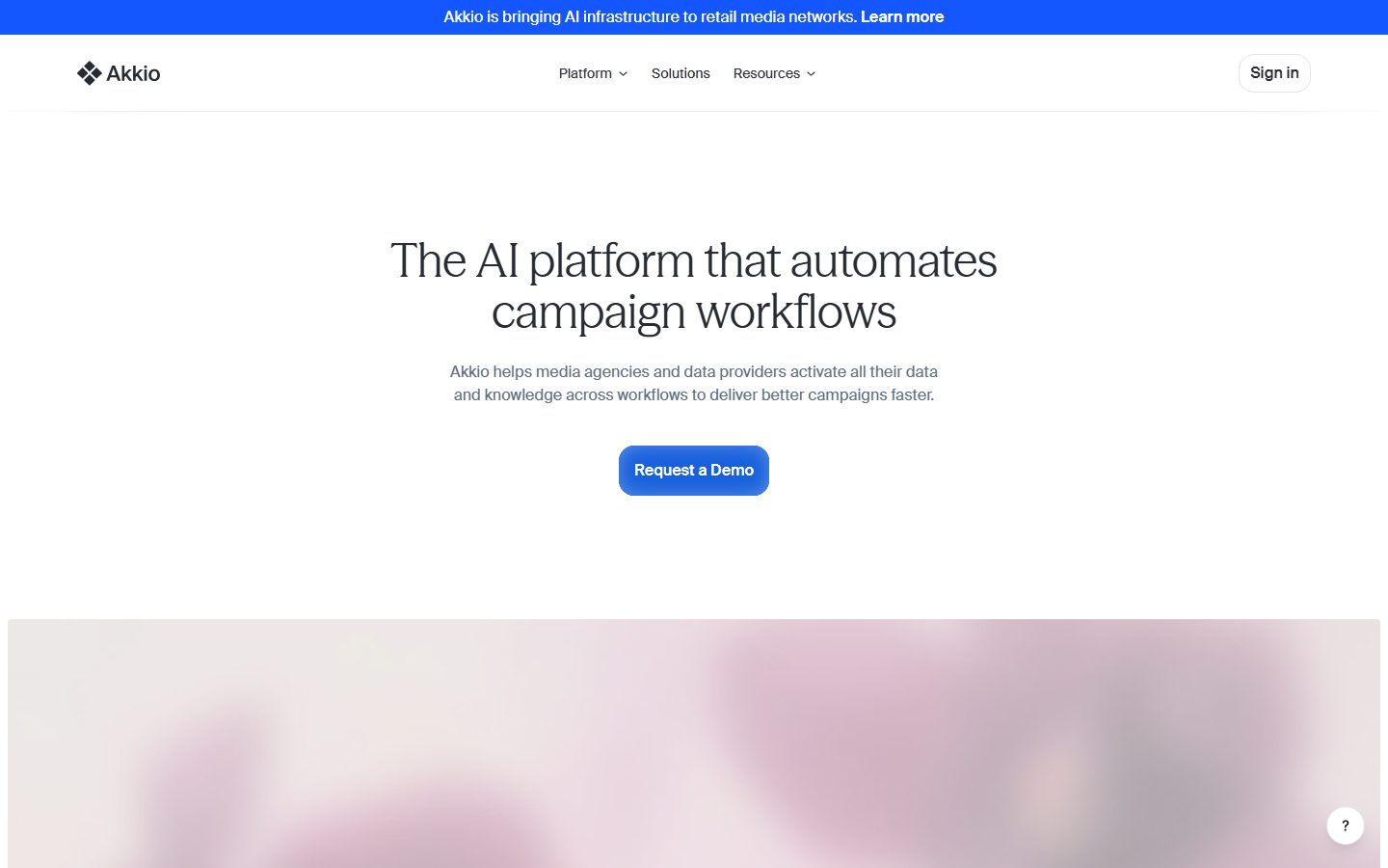 Akkio website