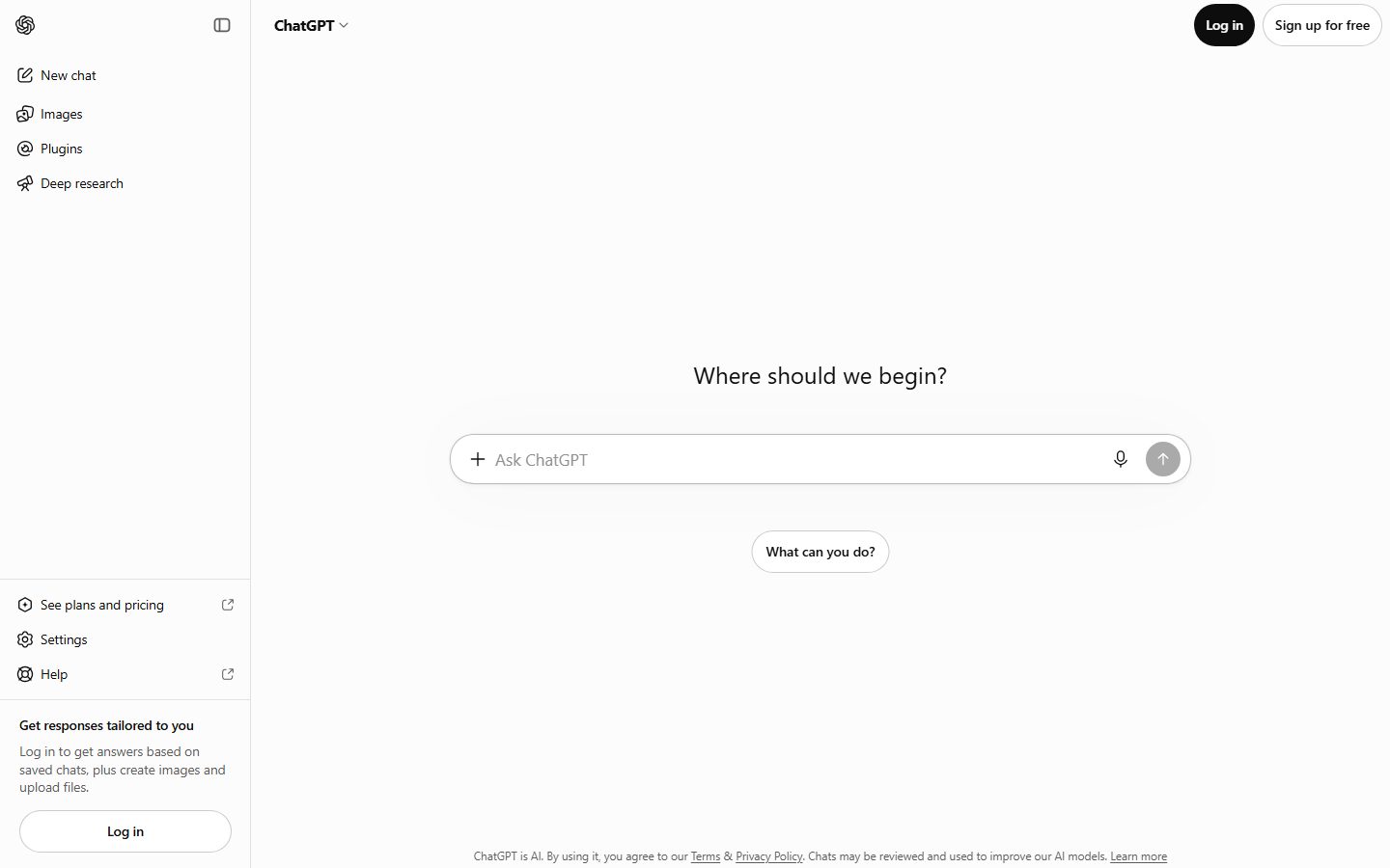 ChatGPT preview
