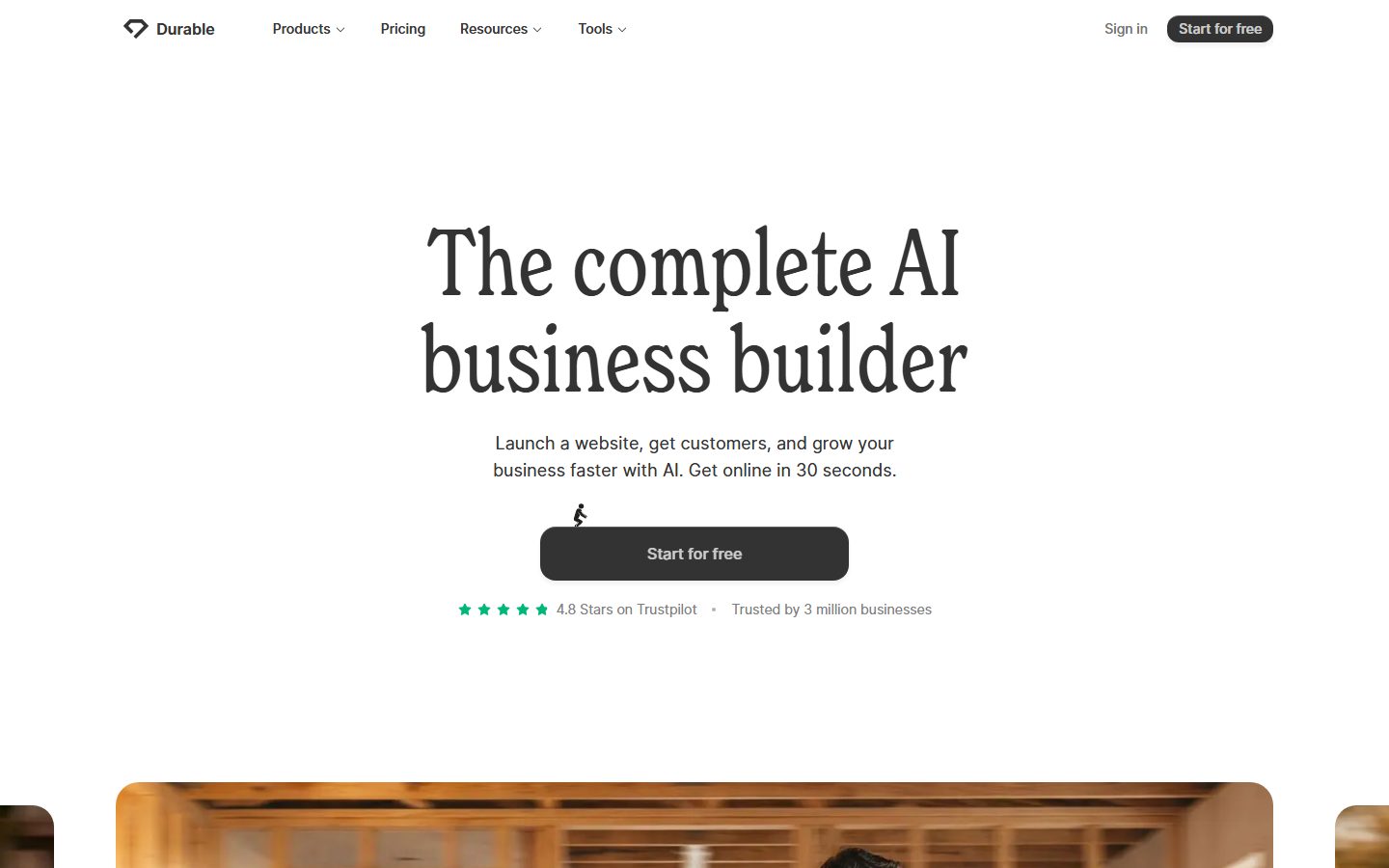Durable: Durable homepage