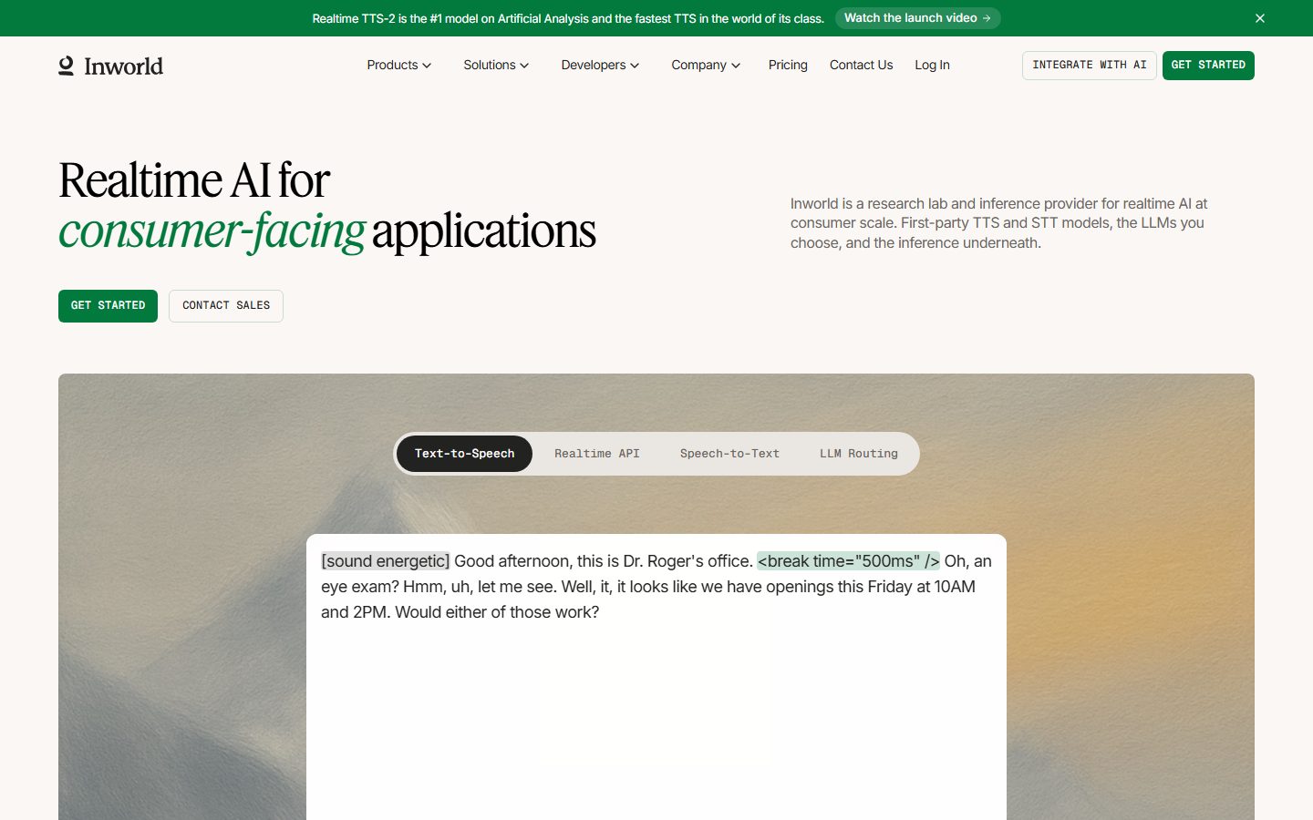 Inworld AI website