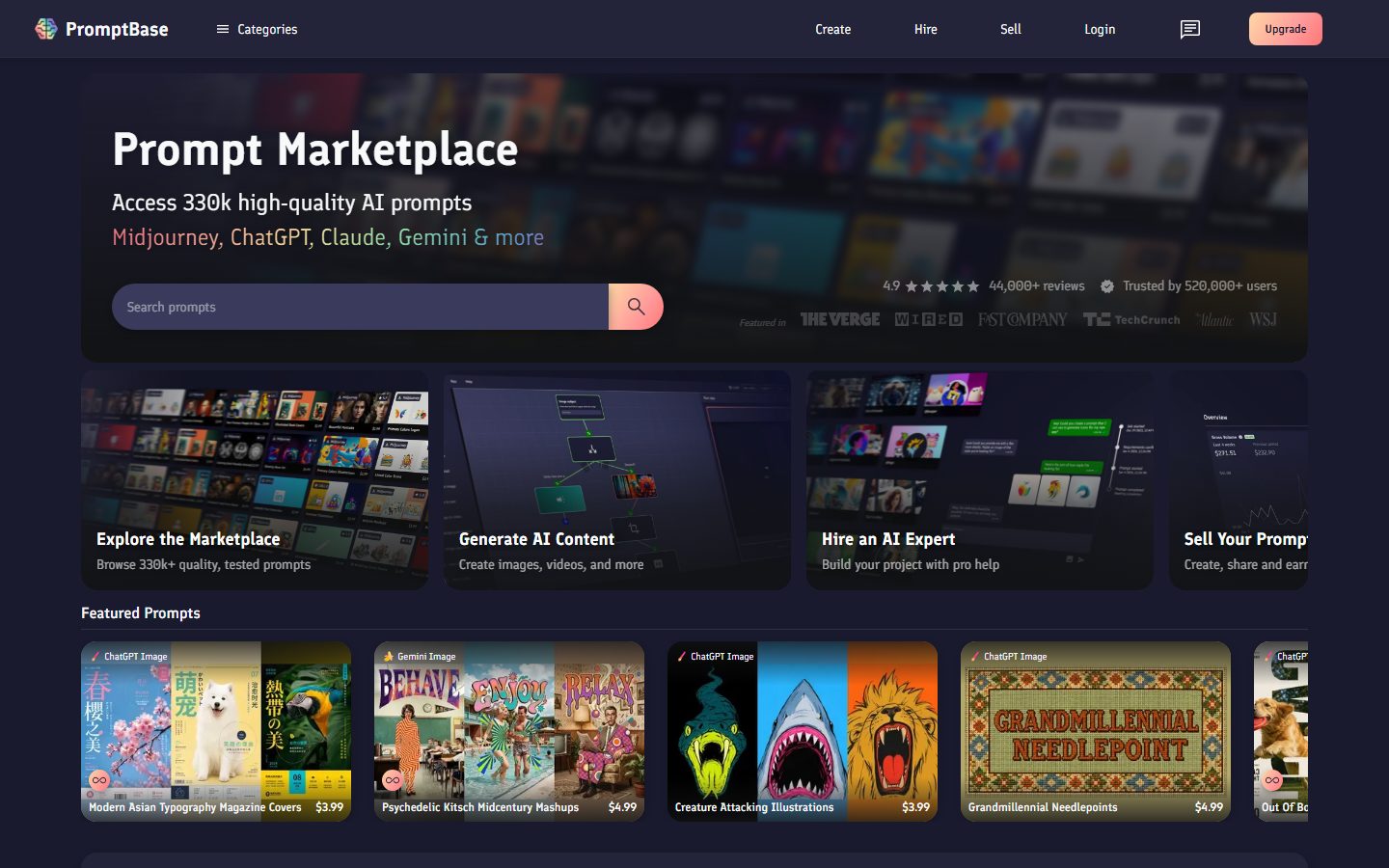 PromptBase website