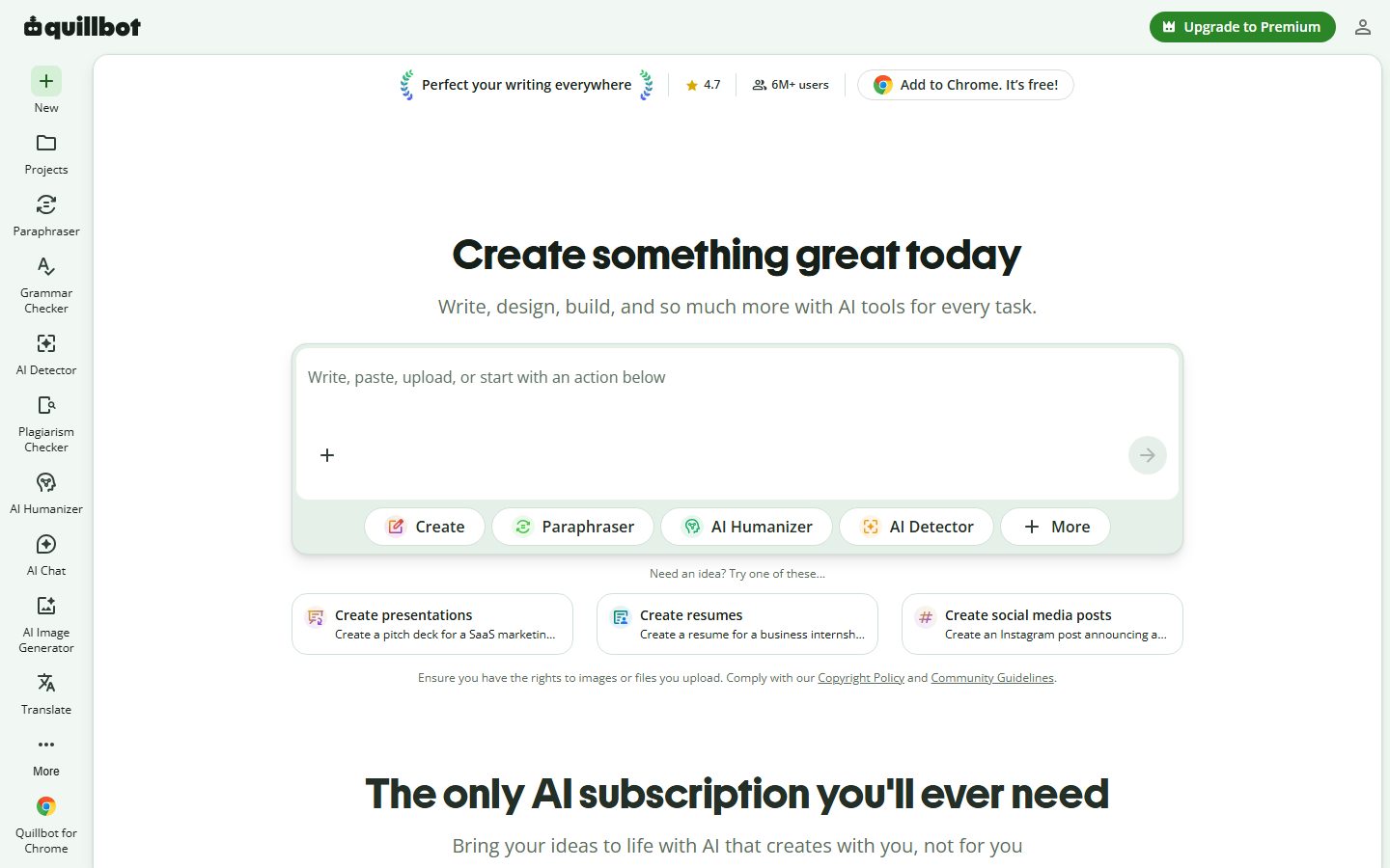 QuillBot website