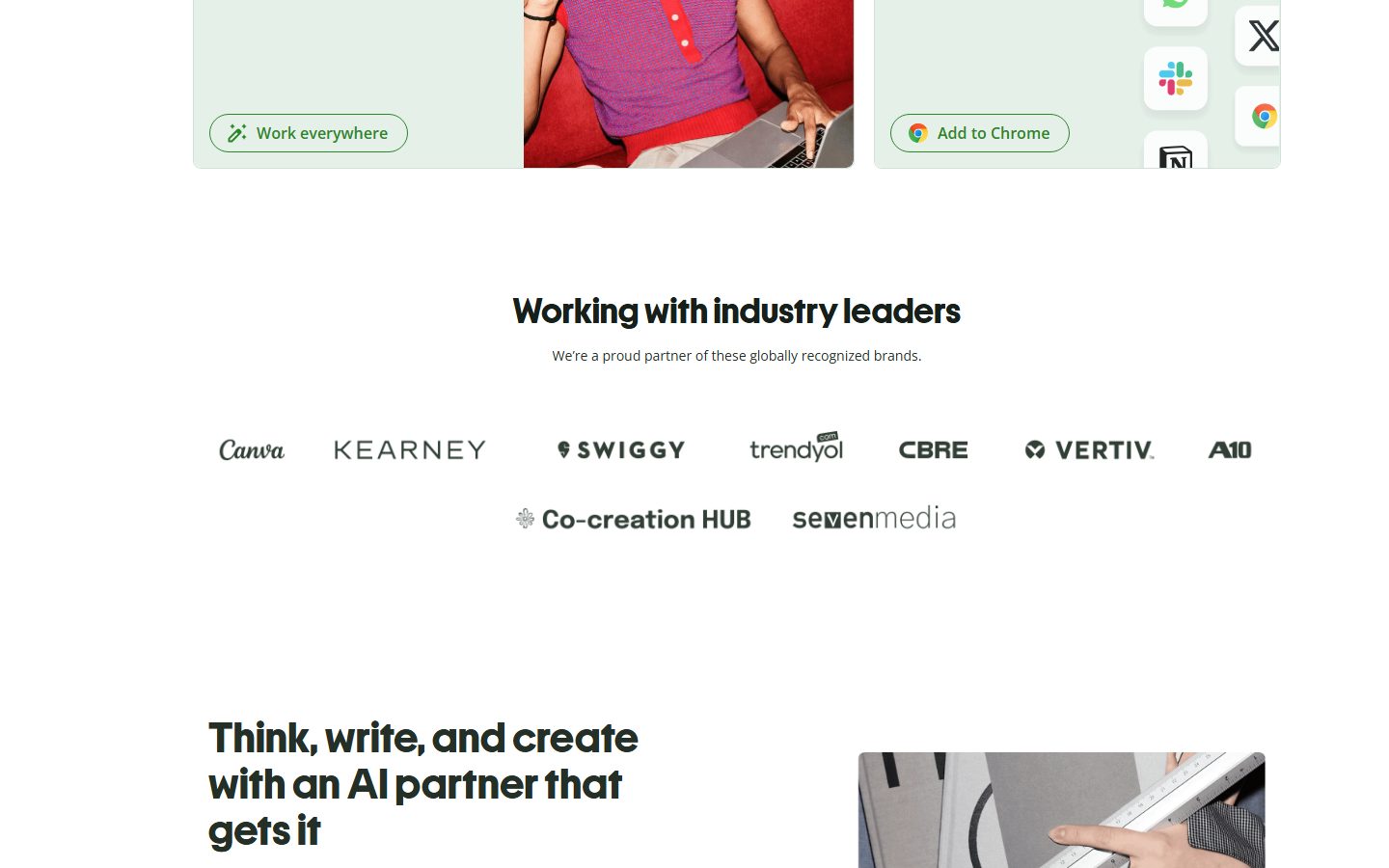 QuillBot: QuillBot homepage, further down still