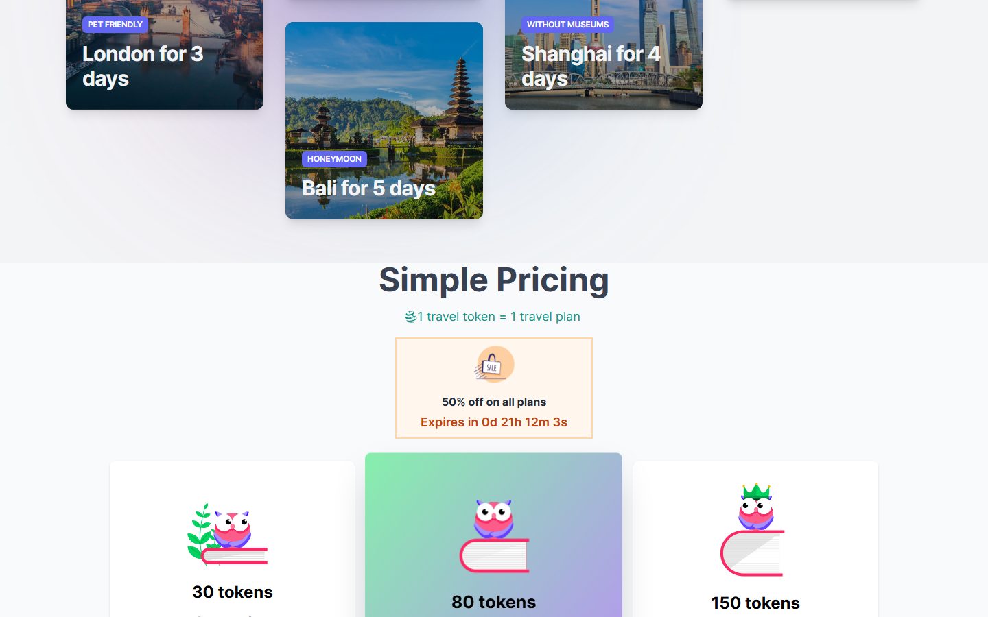 Roam Around: Roam Around homepage, further down