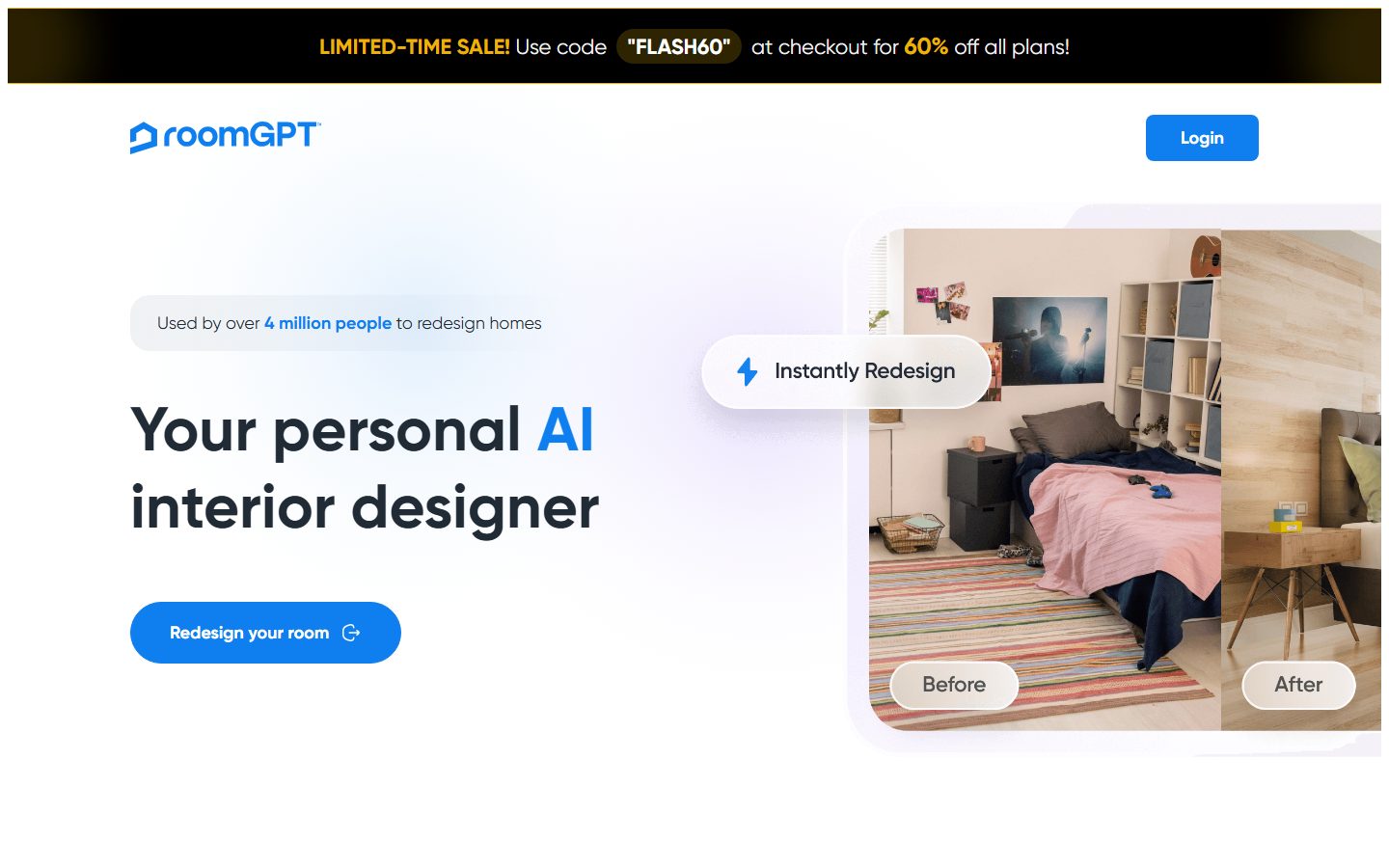 RoomGPT website