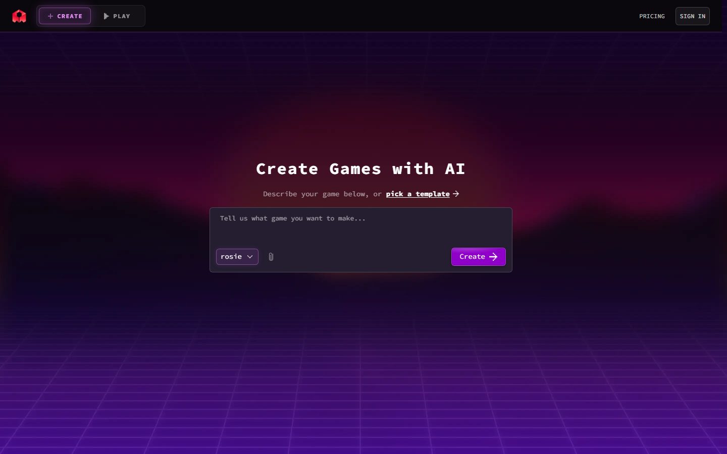 Rosebud AI website