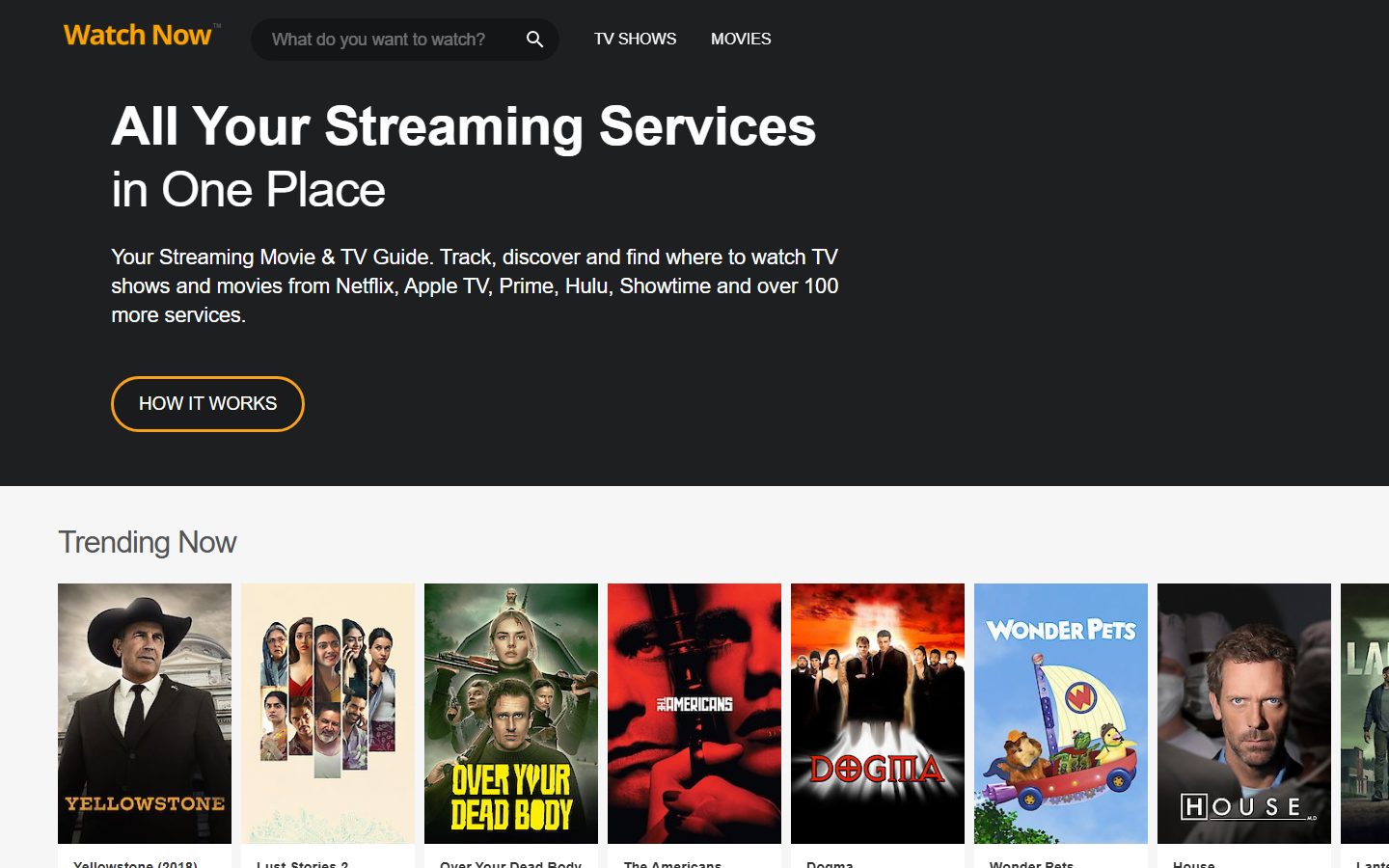 WatchNow AI: WatchNow AI homepage
